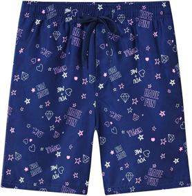 img 3 attached to 🐠 Blue Fish Printed Pockets Akula Swimsuit - Boys' Clothing