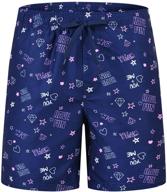 🐠 blue fish printed pockets akula swimsuit - boys' clothing logo