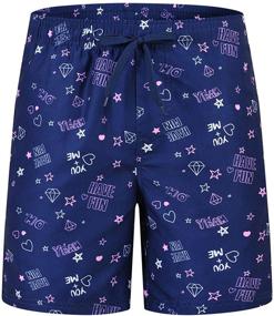 img 4 attached to 🐠 Blue Fish Printed Pockets Akula Swimsuit - Boys' Clothing