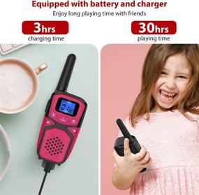 img 3 attached to Utooby Rechargeable Easy Walkie Talkie with 12X1000Mah Battery Ideal for Thanksgiving Gathering
