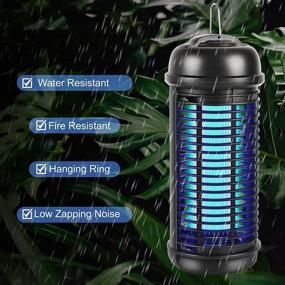 img 2 attached to 🦟 Efficient 18W Electric Mosquito Bug Zapper Light Bulb: Powerful 4250V Outdoor Insect Killer with Waterproof Design - Ideal Pest Control Solution for Backyard, Patio, Porch, and Deck + Ultraviolet Mosquito Attractant