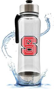 img 4 attached to 🚰 NCAA 20oz Clear Plastic Water Bottle with Stainless Steel Lid and Base, BPA-Free - Easy Carry & Portability