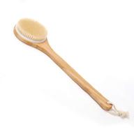 🚿 zhurson dry bath body brush back scrubber with long wooden handle - exfoliating, stimulate blood circulation, improve lymphatic system, accelerate metabolism logo