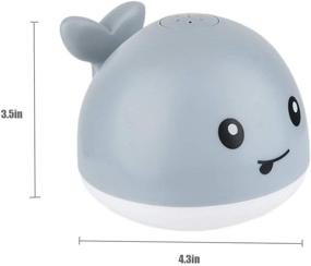 img 2 attached to 🐳 Игрушки для купания малышей "Солнышко" - дизайн кита | Светится и распыляет воду | Игрушки для малышей для мальчиков и девочек | Для бассейна и ванной комнаты для малышей