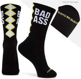 img 3 attached to 🧦 Inspiring Mid-Calf Athletic Running Socks With Multiple Designs - Optimize Your Search!