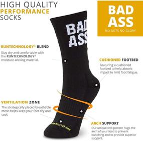 img 2 attached to 🧦 Inspiring Mid-Calf Athletic Running Socks With Multiple Designs - Optimize Your Search!