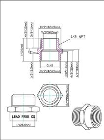 img 3 attached to Versatile Threaded Female to Male Fitting Adapter: the Perfect Coupling Solution