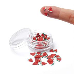 img 3 attached to 🍓 Fruit Slices for Nail Art - 3D Polymer Slices Charms for Nail Decorations & Slime Craft (12 Box) - Nail Art Supplies for Creative Fruit Nail Designs