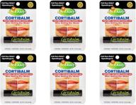 👄 cortibalm by dr. dan - 6 pack for dry, cracked lips - intensive healing lip balm for severely chapped lips - unisex lip care for men, women, and children logo