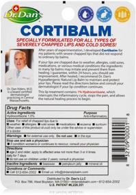 img 1 attached to 👄 Cortibalm by Dr. Dan - 6 Pack for Dry, Cracked Lips - Intensive Healing Lip Balm for Severely Chapped Lips - Unisex Lip Care for Men, Women, and Children