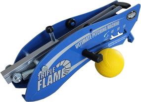 img 1 attached to Enhance Your Pitching Skills with the Louisville Slugger Triple Flame Hand Held Pitching Machine