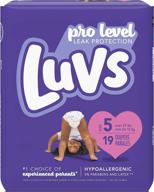 👶 luvs pro level leak protection size 5 diapers - 19 count | packaging may vary logo