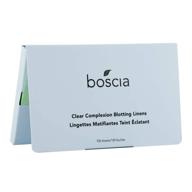 🌿 boscia clear complexion blotting linens: vegan, cruelty-free, natural willow bark sheets for acne-prone skin (100 sheets) logo