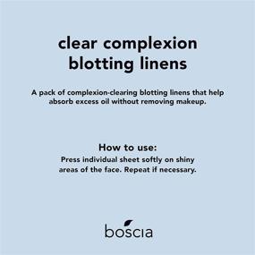 img 3 attached to 🌿 Boscia Clear Complexion Blotting Linens: Vegan, Cruelty-Free, Natural Willow Bark Sheets for Acne-Prone Skin (100 Sheets)