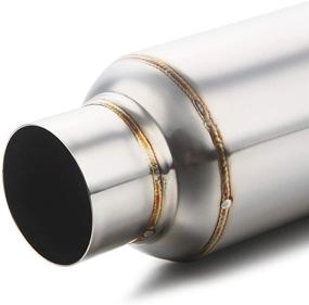 img 2 attached to High-Performance 2.5'' Inlet & Outlet Stainless Steel Muffler Resonator - 11.5'' Length