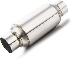 img 4 attached to High-Performance 2.5'' Inlet & Outlet Stainless Steel Muffler Resonator - 11.5'' Length