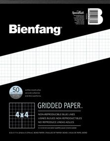 img 4 attached to 📏 Bienfang Designer Grid Paper Pad: 4x4 Cross Section, 8.5 x 11 inches, 50 Sheets - Ideal tool for precision designs