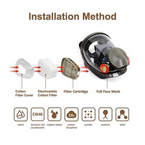 img 1 attached to 🪡 Advanced Respirator for Reliable Dust Proof Mechanical Polishing Protection