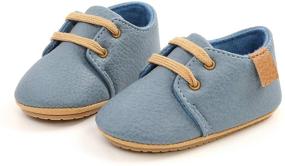 img 1 attached to 👟 Anti-Slip Sole Newborn Oxford Loafers Sneakers - Toddler Baby Boys Girls Shoes, Infant Moccasins for Wedding Uniform Dress, First Walking Crib Shoes