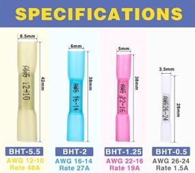 img 1 attached to 💡 High-Quality Haisstronica Connectors: Waterproof & Insulated Electrical Solution for Industrial Wiring & Connecting