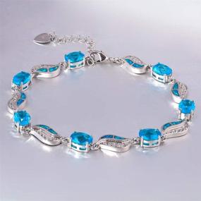 img 3 attached to CiNily Bracelets Plated Gemstone Bracelet