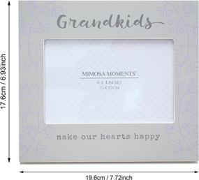 img 1 attached to 🌼 MIMOSA MOMENTS: Heartwarming Grandkids Expressions Picture Frame for 6x4" Photo