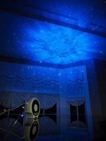 img 1 attached to 🌌 Galaxy Star Projector for Bedroom Decoration, Party Ambiance Enhancer - Unique Cross Star and Nebula Cloud Night Light