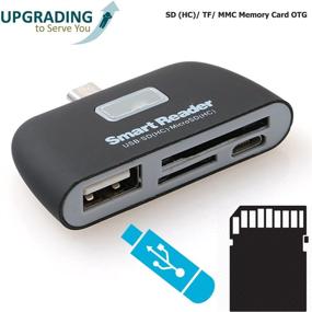 img 2 attached to 📱 VIMVIP 4-in-1 Micro USB Card Reader Adapter with OTG/TF/SD Smart Reader for Samsung Galaxy S6/S6 Edge/S5/S4/Mega/Note 4/3/2/Nokia Lumia and More