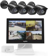 📷 sannce true all-in-one wired security camera system: 1080p dvr recorder with 4 metal night vision cameras, 10.1" lcd monitor, easy remote access (no hdd included) logo