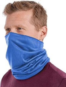 img 4 attached to 🧣 UV & Dust Protective Neck Gaiter Face Mask - Multipurpose Sleeve Cover for Fishing, Running & Hiking - Pull Over Masks & Bandanas