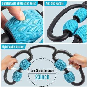 img 3 attached to MILY SPORT Massage Roller for Legs and Arms - Foam Roller Massager for Muscle Recovery and Pain Relief After Workout, Targeting Myofascial and Fascial Tissue to Reduce Muscle Soreness