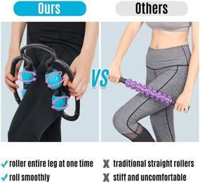 img 2 attached to MILY SPORT Massage Roller for Legs and Arms - Foam Roller Massager for Muscle Recovery and Pain Relief After Workout, Targeting Myofascial and Fascial Tissue to Reduce Muscle Soreness