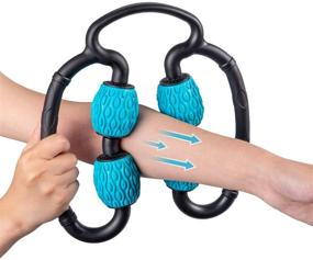 img 4 attached to MILY SPORT Massage Roller for Legs and Arms - Foam Roller Massager for Muscle Recovery and Pain Relief After Workout, Targeting Myofascial and Fascial Tissue to Reduce Muscle Soreness