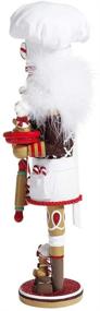 img 1 attached to 🍪 Kurt S. Adler 15.5-Inch Hollywood Gingerbread Chef Nutcracker - Multi-Colored Delight!
