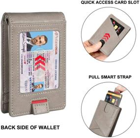 img 1 attached to 🔒 Ultimate RFID Blocking Outside Wallet - Sleek Minimalist Men's Accessory