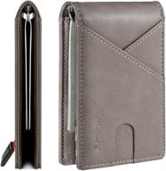 🔒 ultimate rfid blocking outside wallet - sleek minimalist men's accessory logo