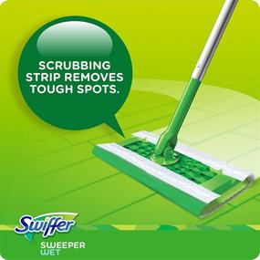 img 1 attached to 🧹 Swiffer Sweeper Wet Mopping Pad Refills, 12 Count - Multi Surface, Gain Scent - White