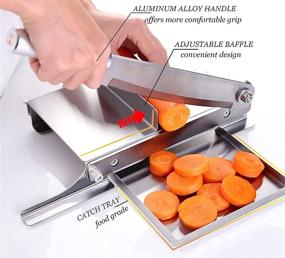 img 1 attached to Moongiantgo Manual Stainless Slicing Vegetable