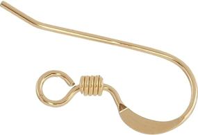 img 1 attached to Pack of 10 14K Gold Filled French Wire Earring Hooks