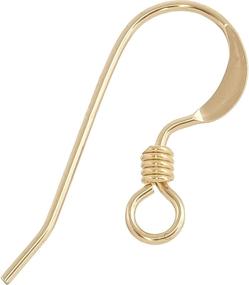 img 2 attached to Pack of 10 14K Gold Filled French Wire Earring Hooks