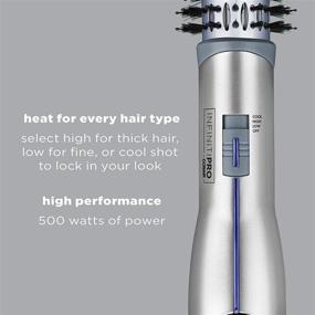 img 2 attached to INFINITIPRO BY CONAIR Titanium Ceramic Hot Air Styling Brush, 1 1/2-Inch Hot Air Brush