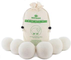 img 4 attached to 🧦 Wool Dryer Balls Organic: 6 XL Premium Quality Reusable Natural Fabric Softener, Handmade in Nepal with 100% New Zealand Merino Wool - Hypoallergenic, Fair-Trade Product