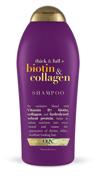 🧴 ogx thickening biotin and collagen shampoo, 25.4 fl oz logo