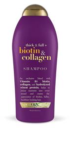 img 4 attached to 🧴 OGX Thickening Biotin and Collagen Shampoo, 25.4 Fl Oz