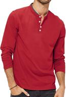 explore lecgee henley cotton regular t shirts: ideal men's clothing for comfort and style! logo