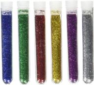 ✨ multicraft imports gc406a sparkling glitter tubes, 3 grams pack of 6 - assorted vibrant colors logo