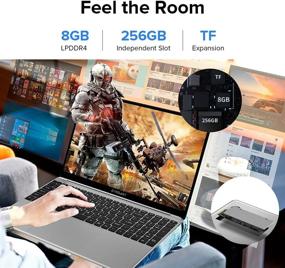 img 2 attached to TECLAST 15.6” Windows 10 Laptop Computer, 8GB+256GB SSD, Quad Core Intel 💻 N4120, 1920x1080 Traditional Laptop, 2.4G+5G WiFi, Bluetooth, Mini-HDMI - Ideal for Work and Entertainment