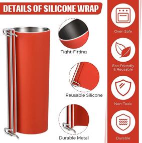 img 2 attached to 🔥 Efficient 2-Piece Silicone Wrap for Sublimation Tumblers: Perfect for 20 oz Mugs & Tumblers - Oven-friendly Fixture for Printing Sublimation Designs
