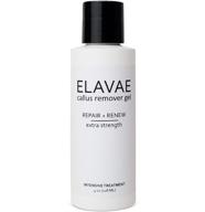 extra strength callus remover gel by elavae - enhance your pedicure tools for professional foot spa results in minutes! logo