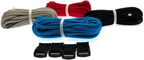 img 2 attached to 🎁 Premium Paracord Bracelet Making Kit with 4 Free Assorted Color Paracords & 4 Black Bracelet Buckles